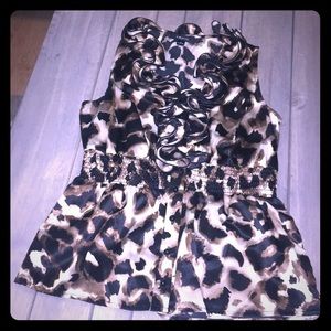 Leopard tank blouse